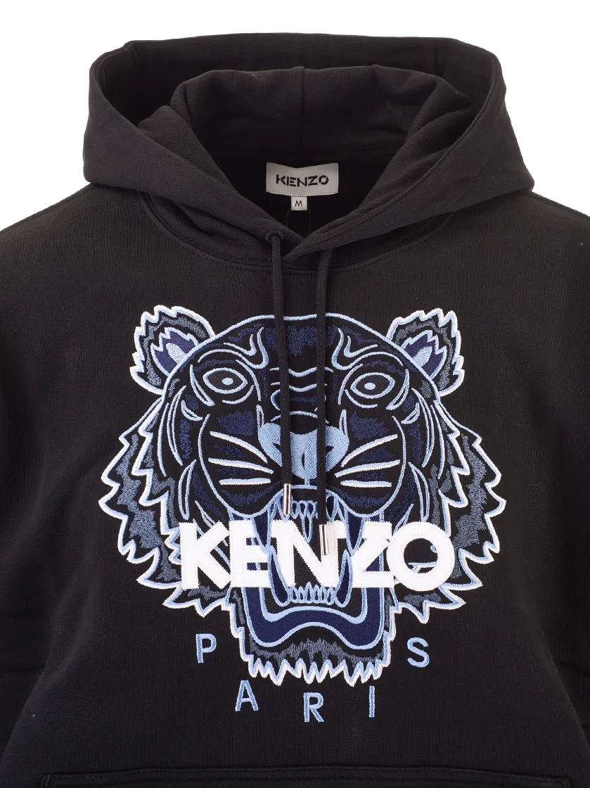 Tiger Embroidered Hoodie