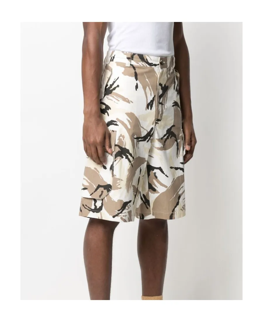 Tropic Camo Print Cargo Shorts