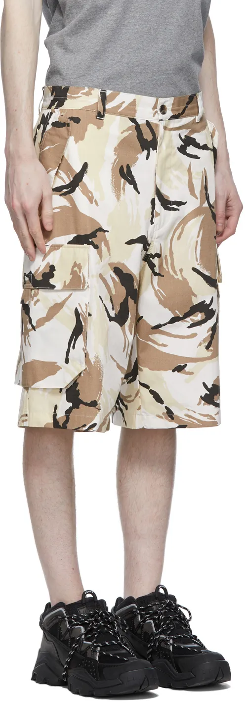 Tropic Camo Print Cargo Shorts