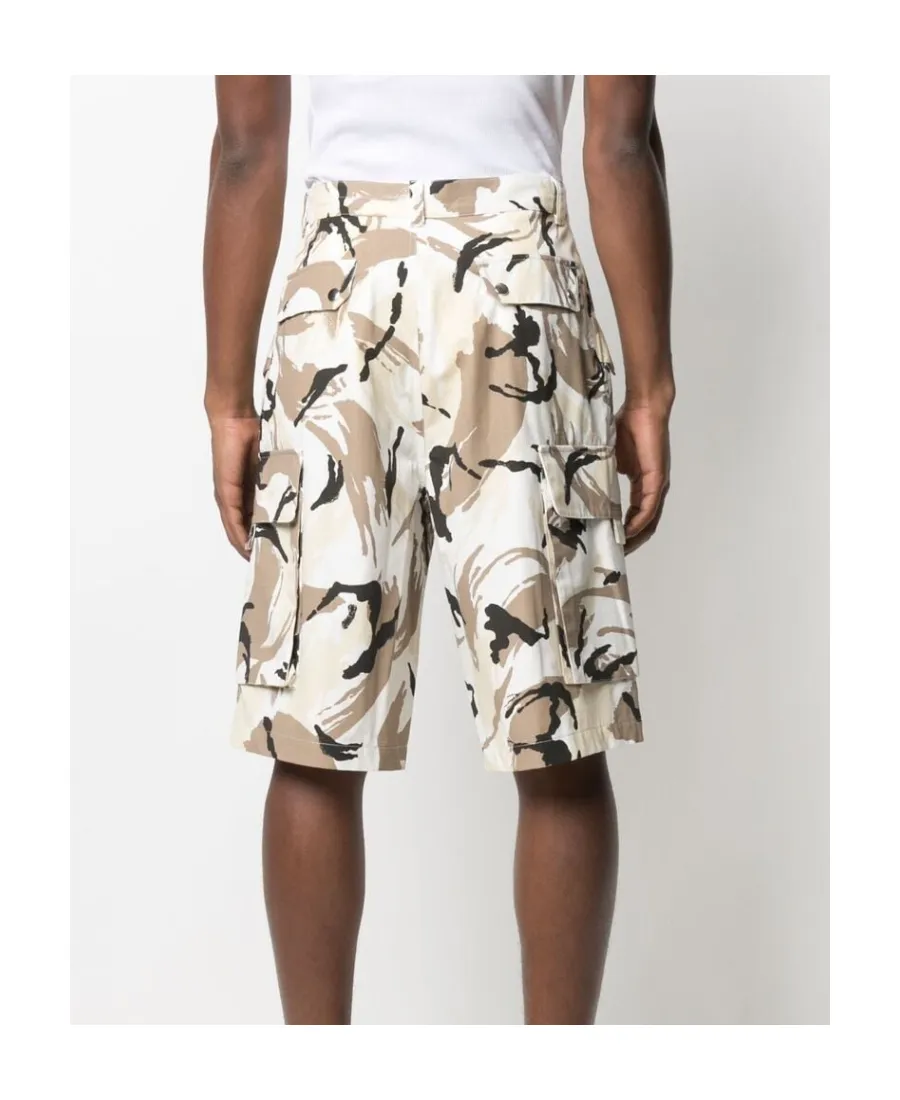 Tropic Camo Print Cargo Shorts