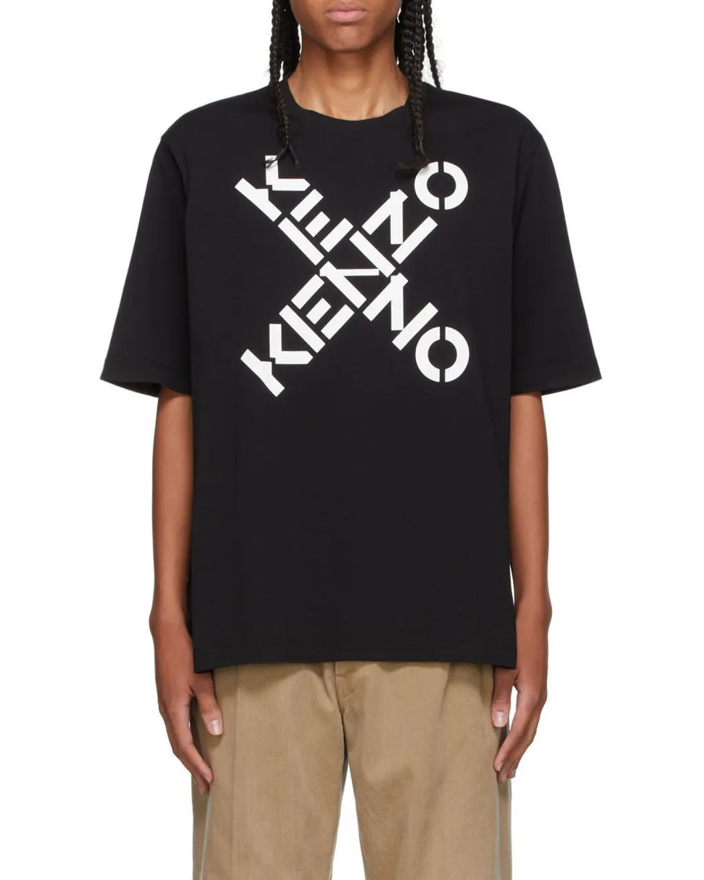 Crossed Logo Crew-Neck T-Shirt