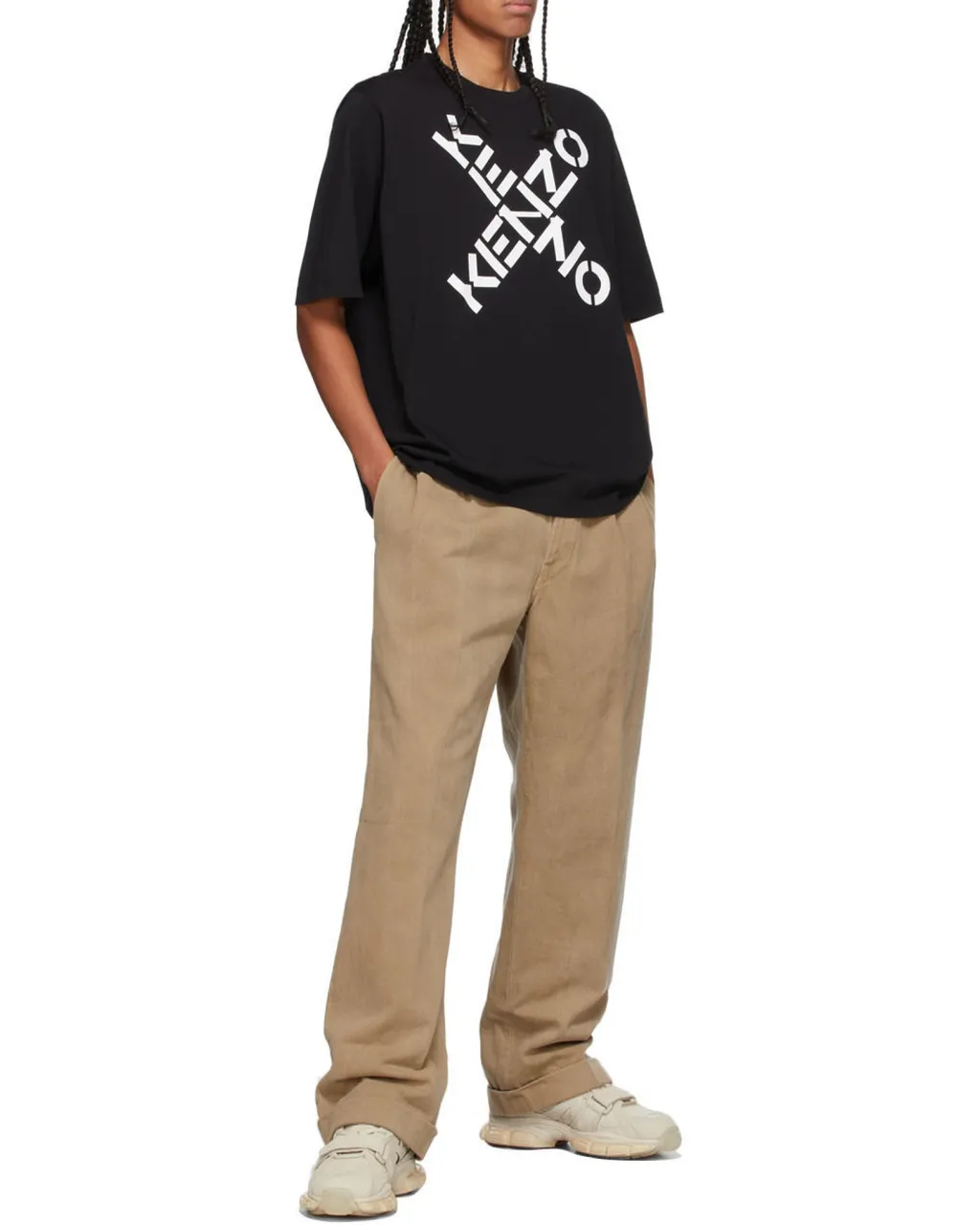Crossed Logo Crew-Neck T-Shirt