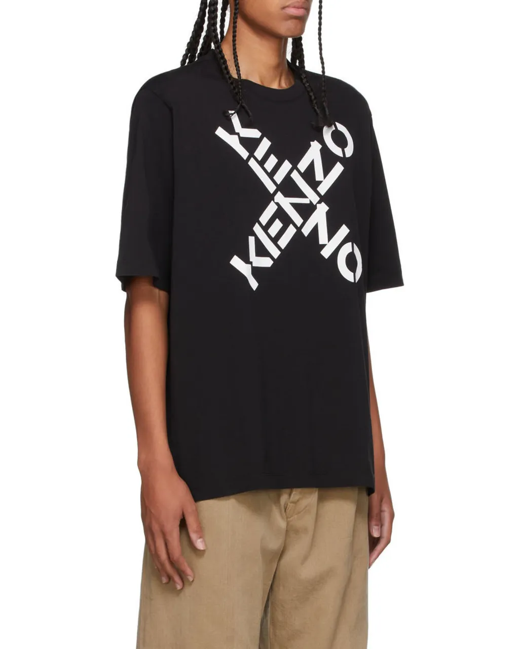 Crossed Logo Crew-Neck T-Shirt
