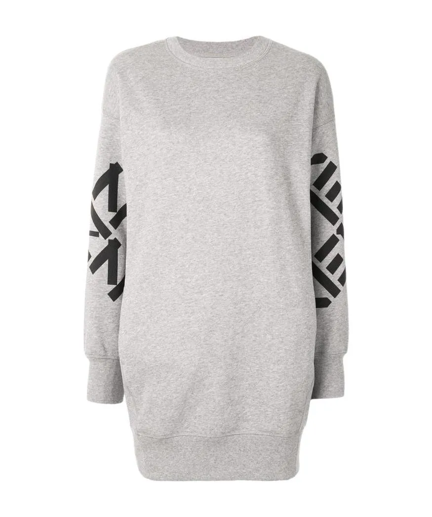 Big X Sweatshirt Dress