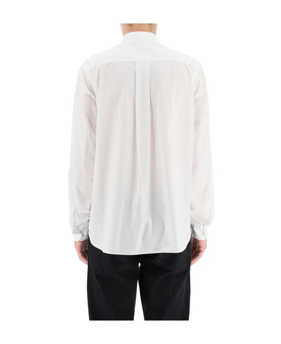 Tiger Embroidered Button-Front Shirt