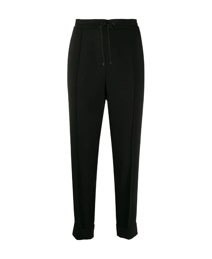 Pleated Tapered-Leg Trousers