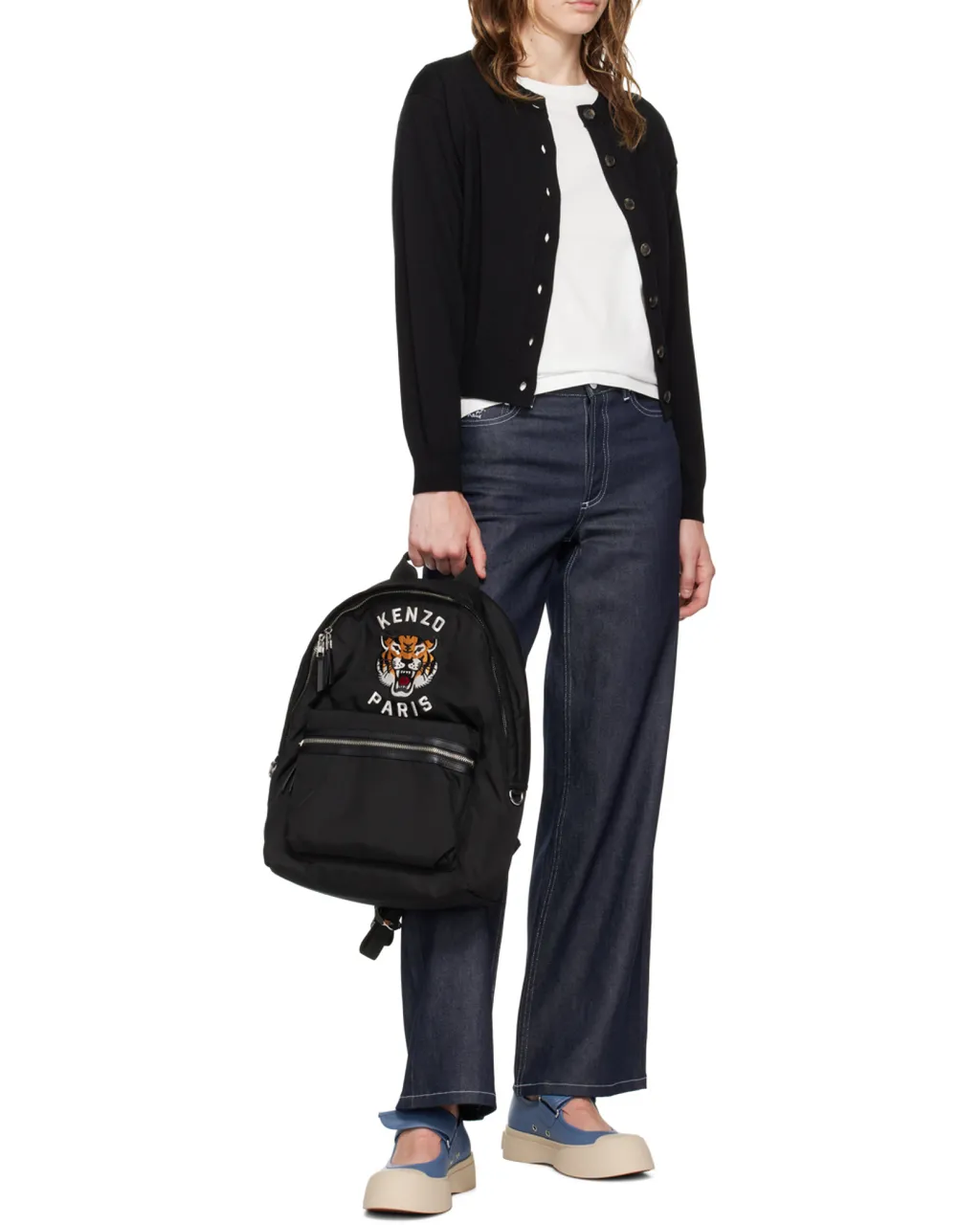Boke Flower Embroidered Crewneck T-Shirt
