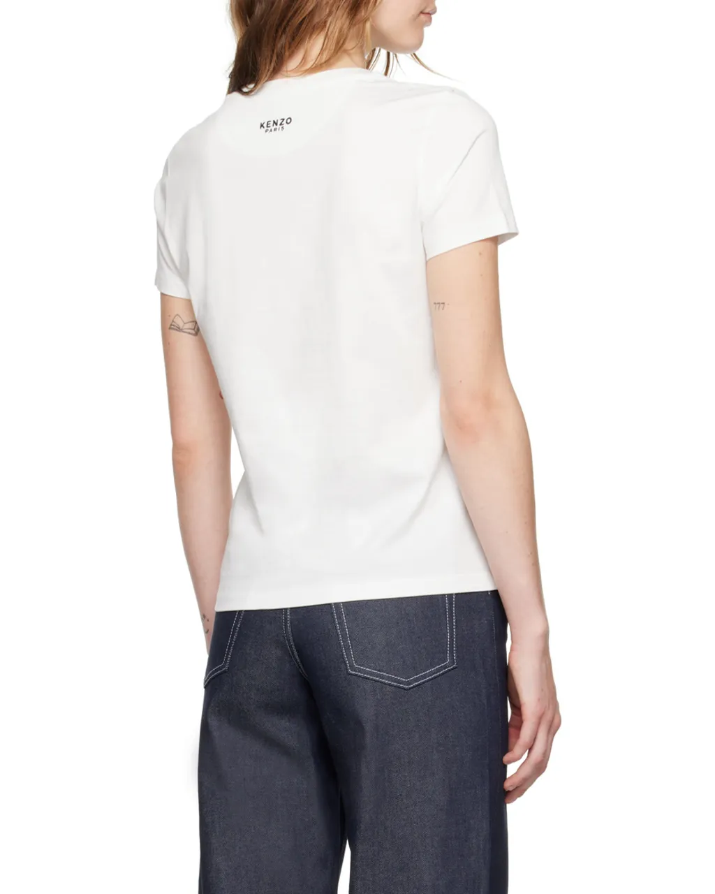 Boke Flower Embroidered Crewneck T-Shirt