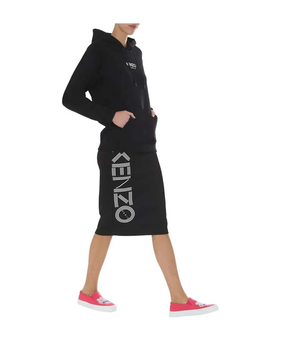 Logo Print Casual Hoodie