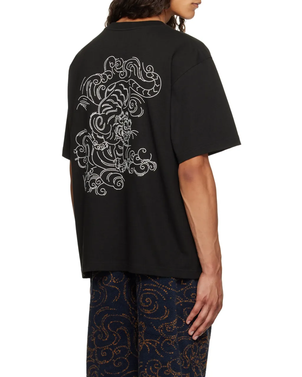 Embroidered Motif Crewneck T-Shirt