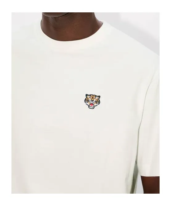Lucky Tiger Embroidered Crewneck T-Shirt