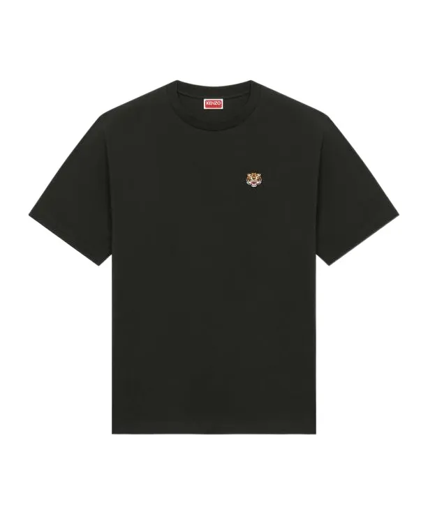 Lucky Tiger Embroidered Crewneck T-Shirt