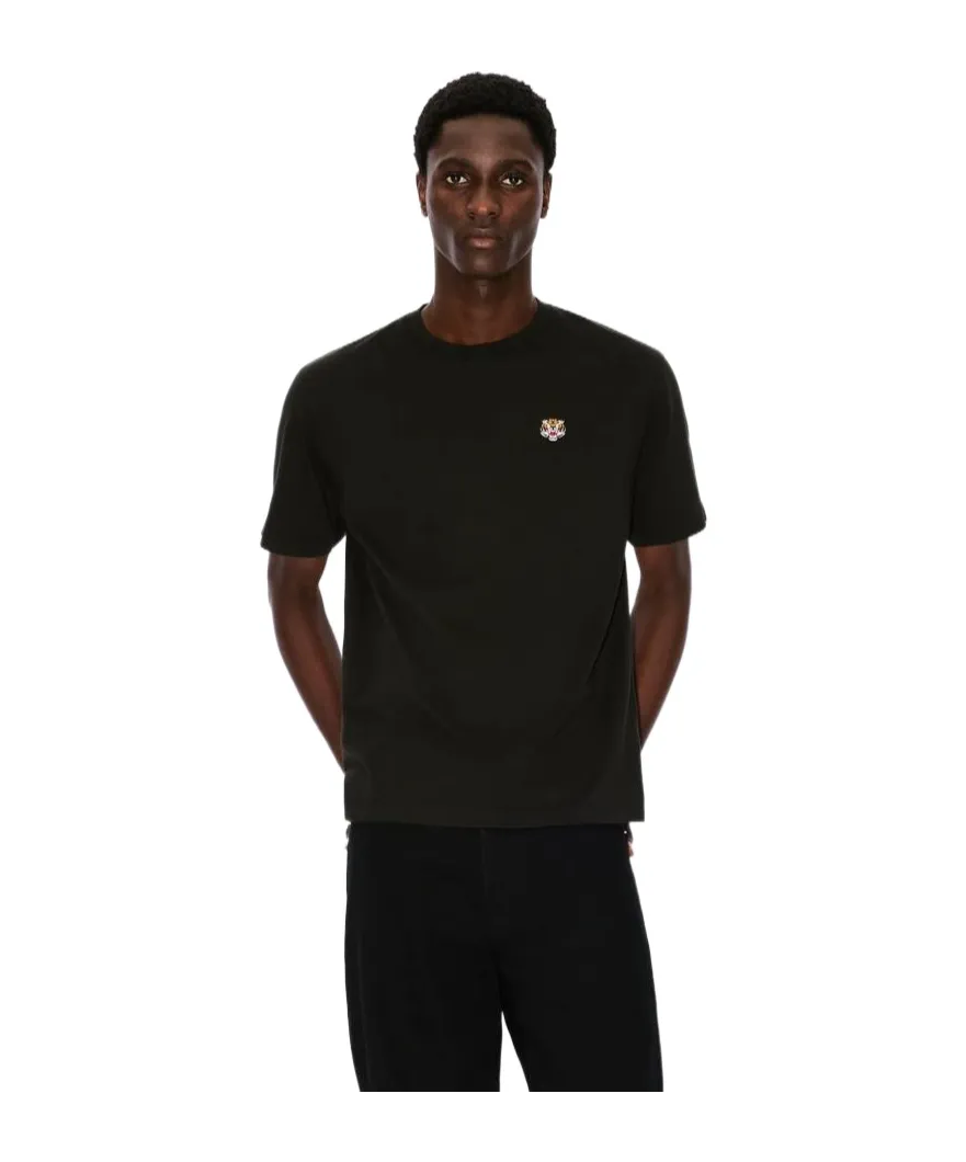 Lucky Tiger Embroidered Crewneck T-Shirt