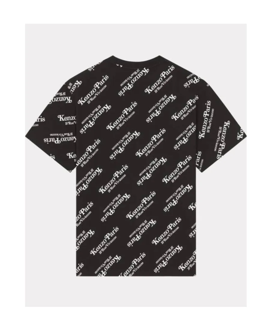 All-Over Logo Printed Crewneck T-Shirt
