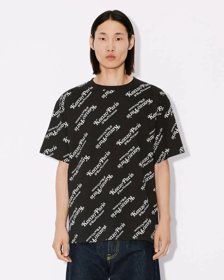 All-Over Logo Printed Crewneck T-Shirt
