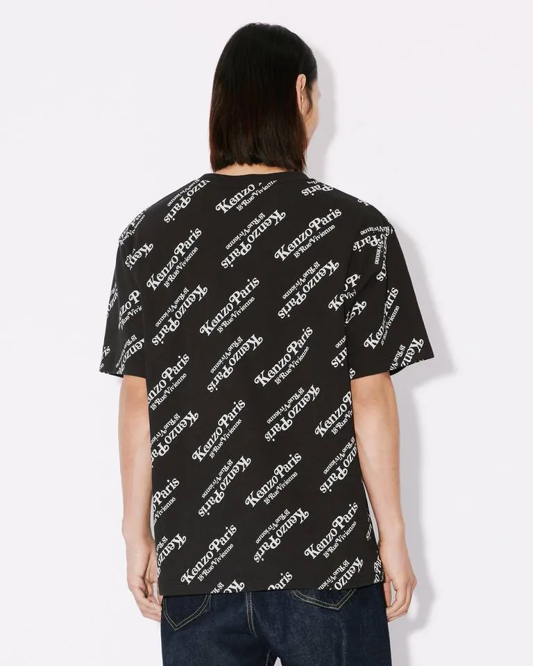 All-Over Logo Printed Crewneck T-Shirt