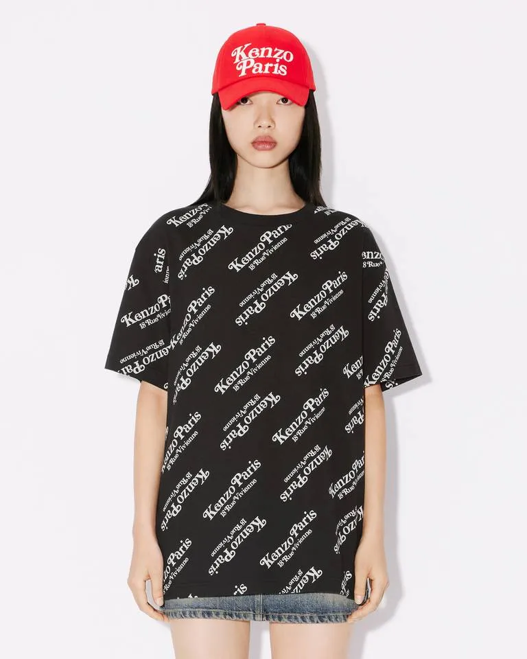 All-Over Logo Printed Crewneck T-Shirt