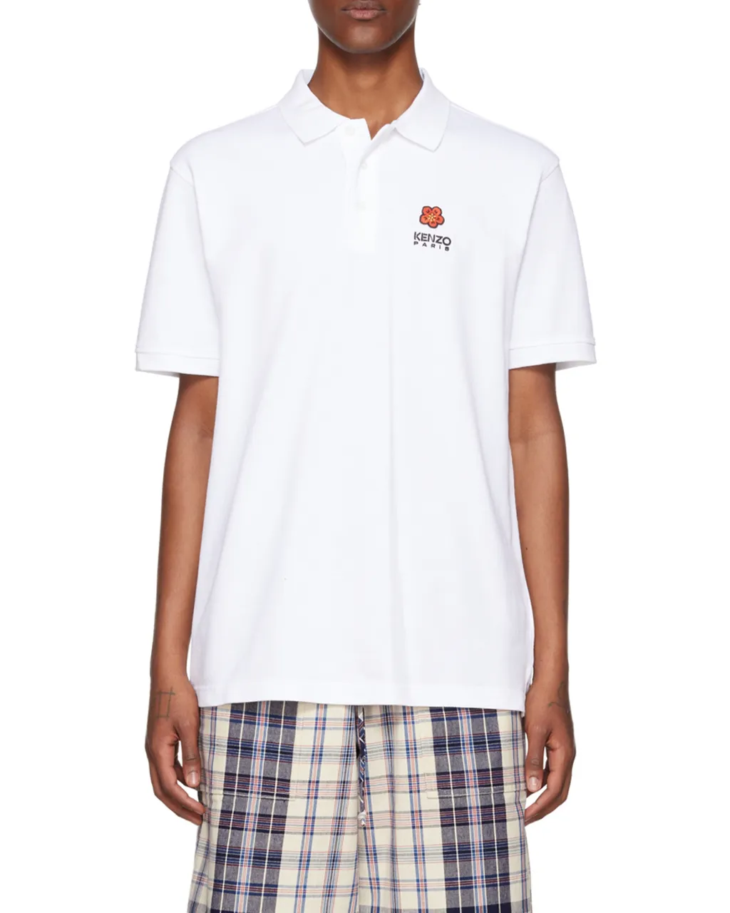 Logo Embroidered Short-Sleeved Polo Shirt