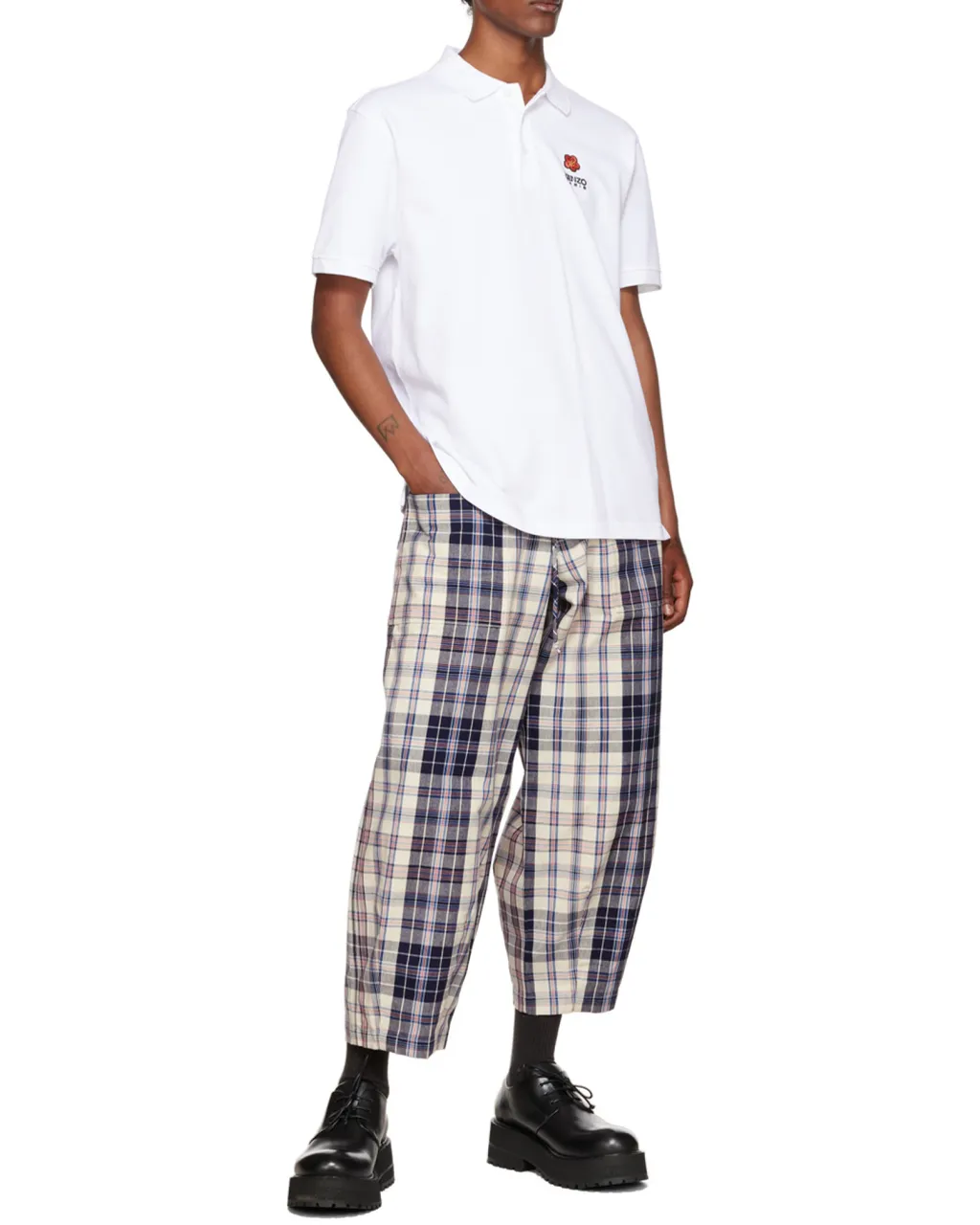 Logo Embroidered Short-Sleeved Polo Shirt