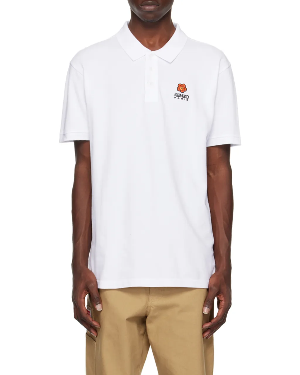 Logo Embroidered Short-Sleeved Polo Shirt