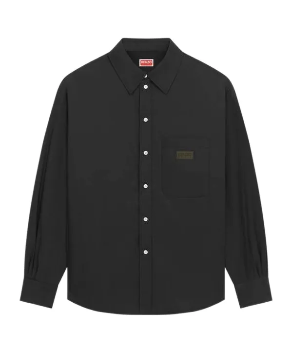 Logo Patch Buttoned Padded Shirt