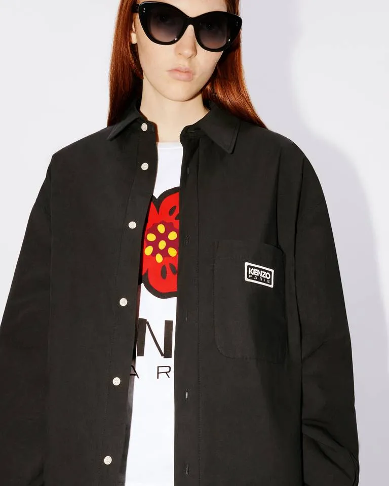 Logo Patch Buttoned Padded Shirt