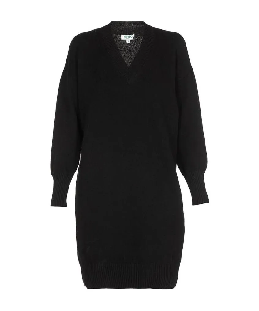 Long-Sleeved Knitted Dress