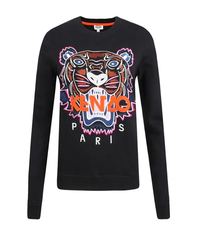 Logo Tiger Head Embroidered Sweater