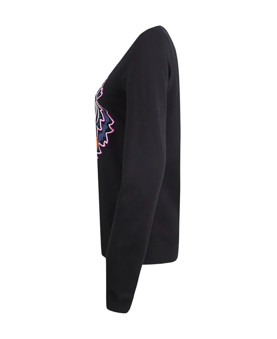 Logo Tiger Head Embroidered Sweater