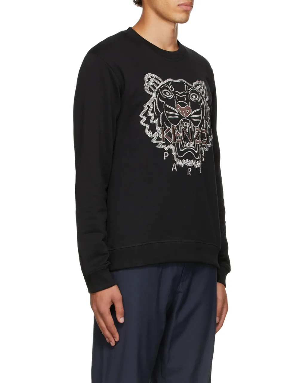 Embroidered-Tiger Sweatshirt