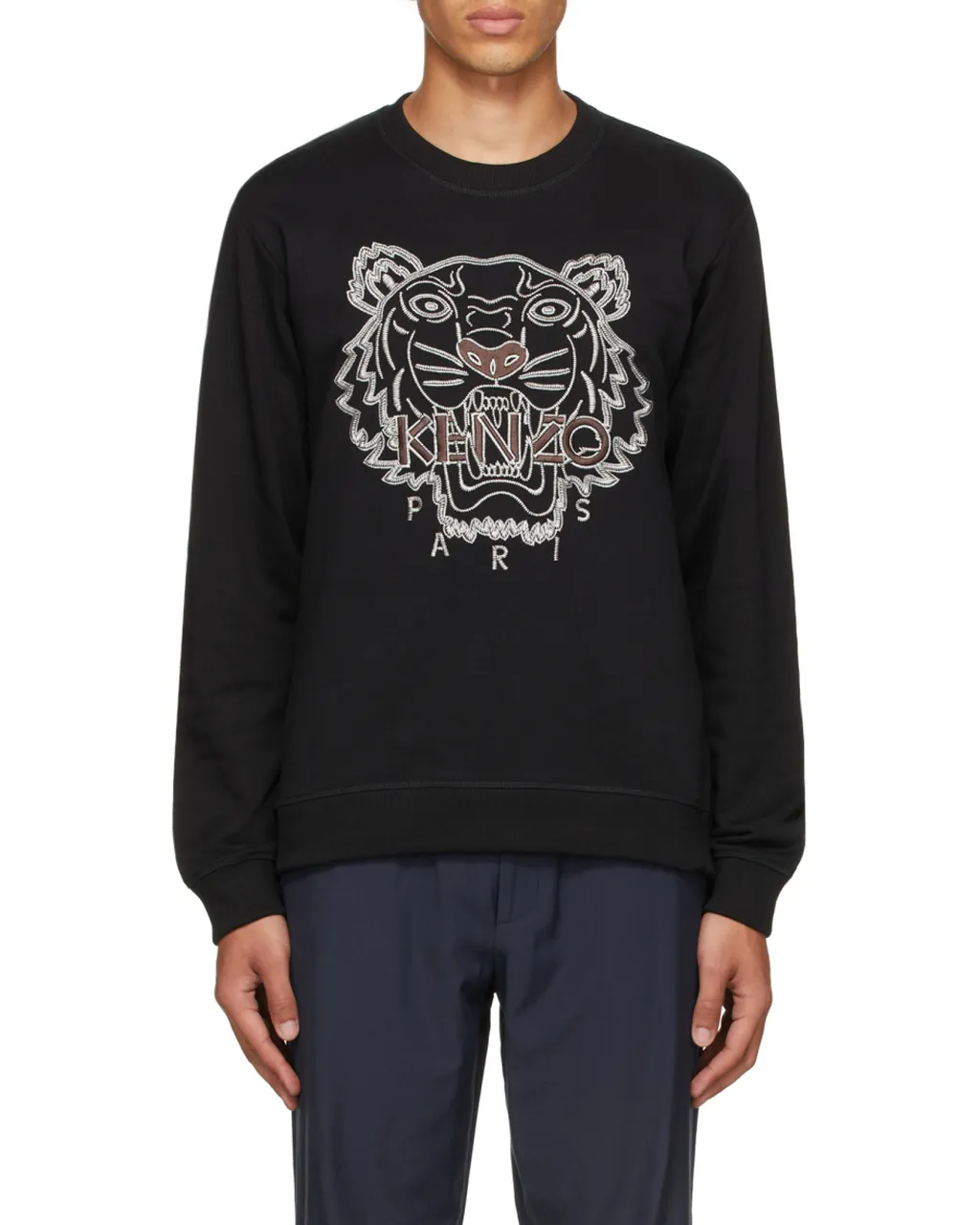 Embroidered-Tiger Sweatshirt