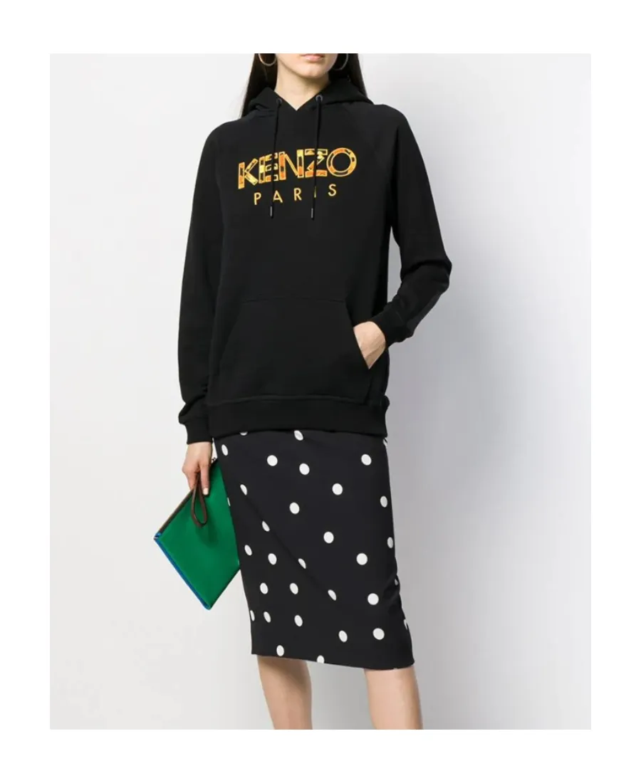 Logo Embroidered Hooded Sweater