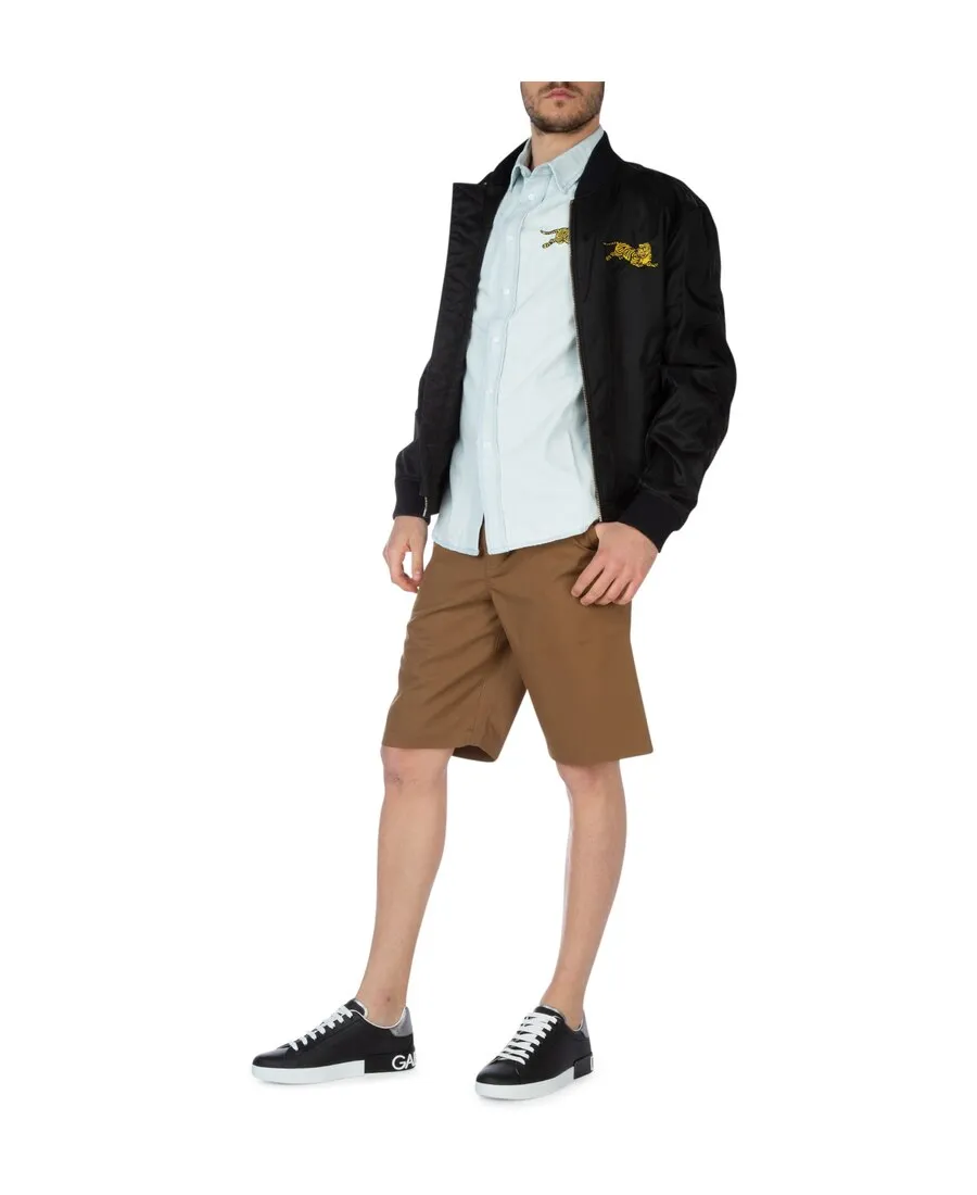 Tiger Embroidered Patch Shirt