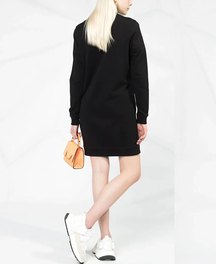 Logo Embroidered Mini Dress