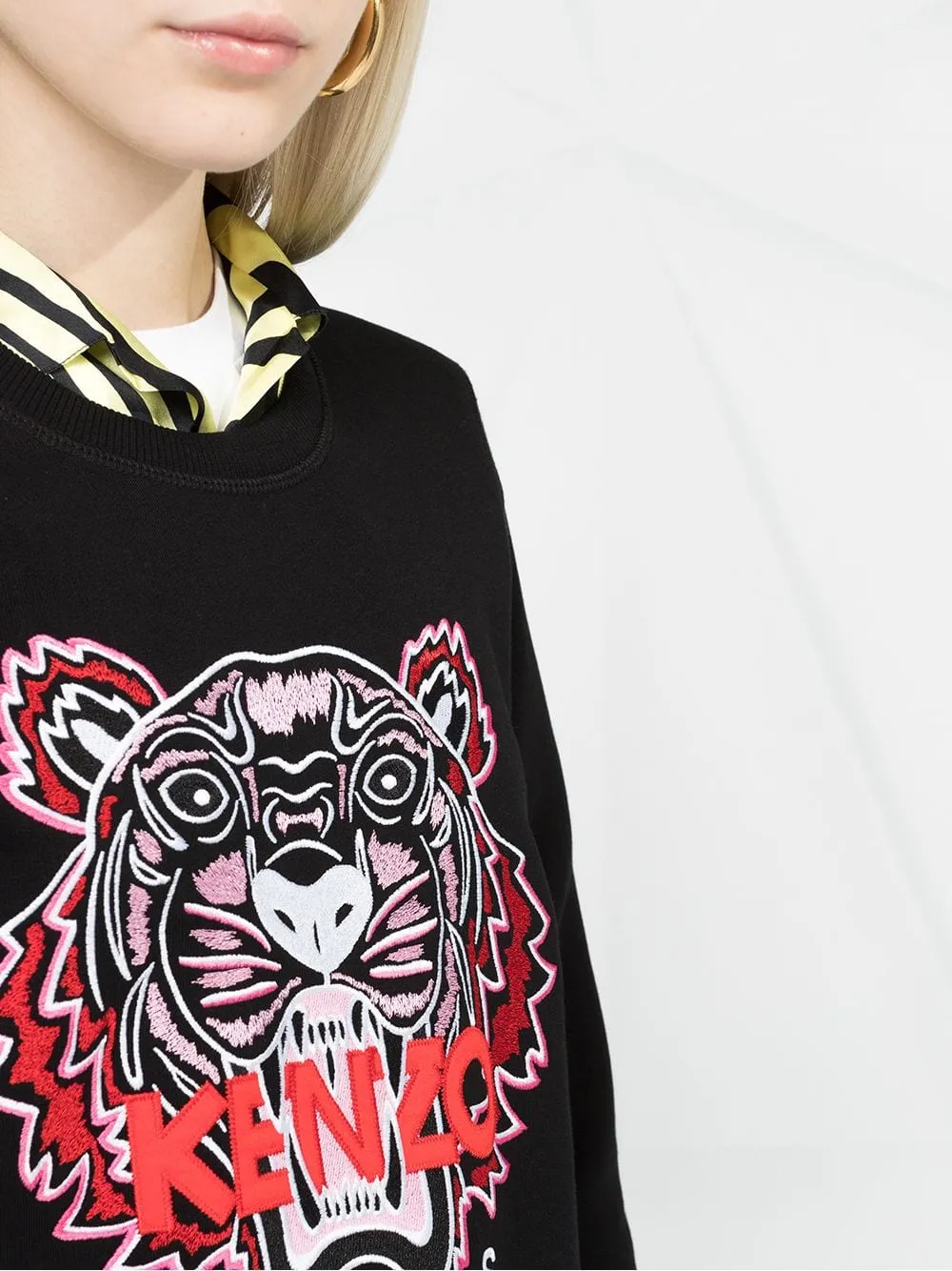 Logo Embroidered Mini Dress