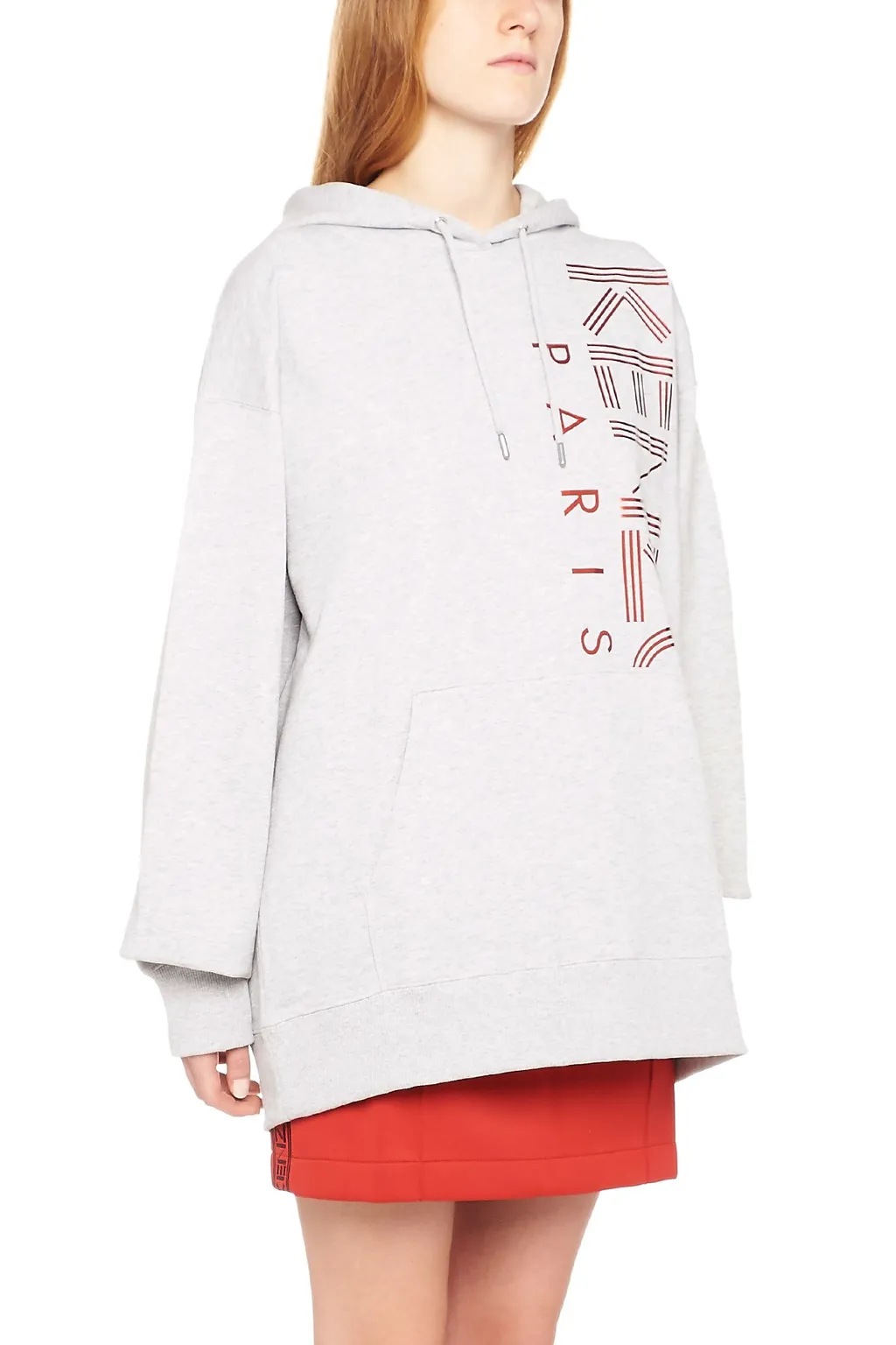 Letter Logo Printed Hooded Sweater