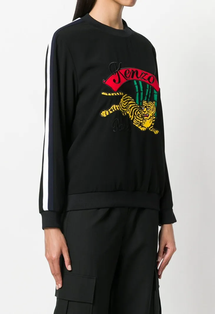Tiger Embroidered Pullover