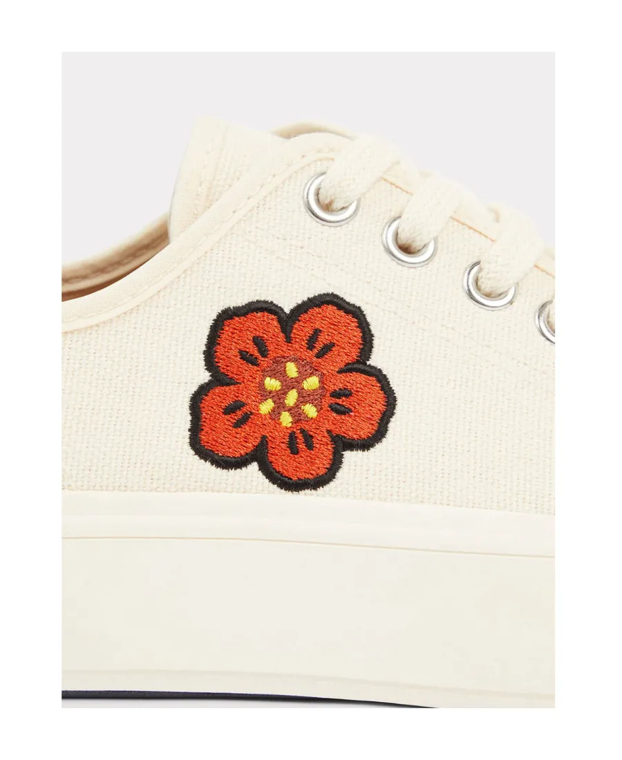 Boke Flower Motif Lace-Up Sneakers