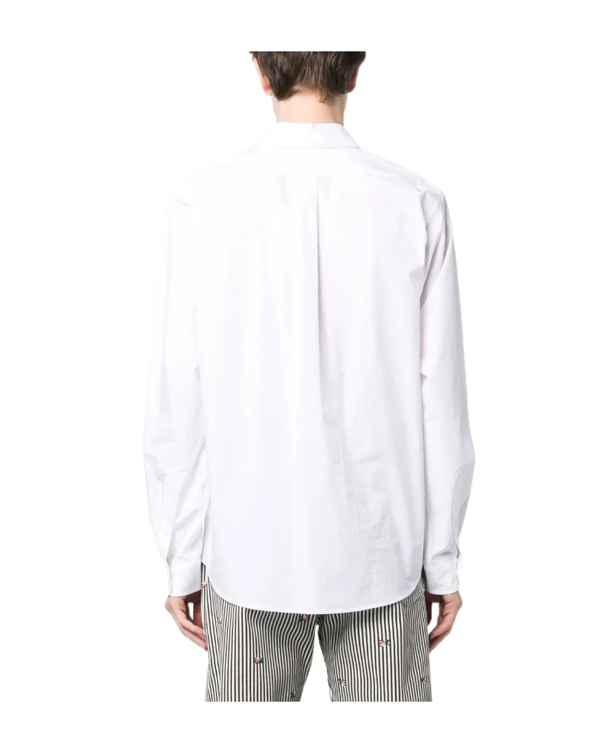 Boke Flower Embroidered Buttoned Shirt