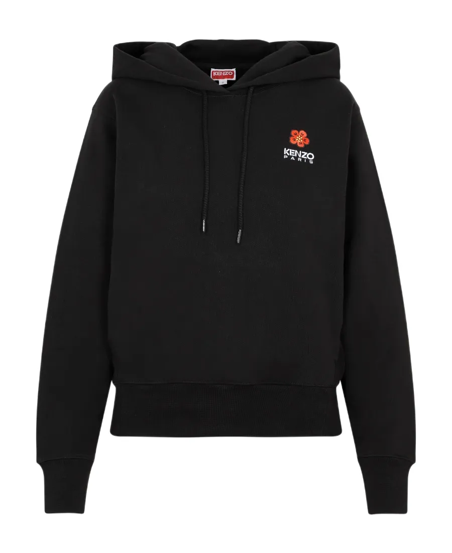 Boke Flower Logo Embroidered Drawstring Hoodie
