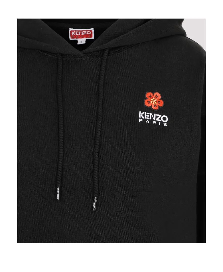 Boke Flower Logo Embroidered Drawstring Hoodie
