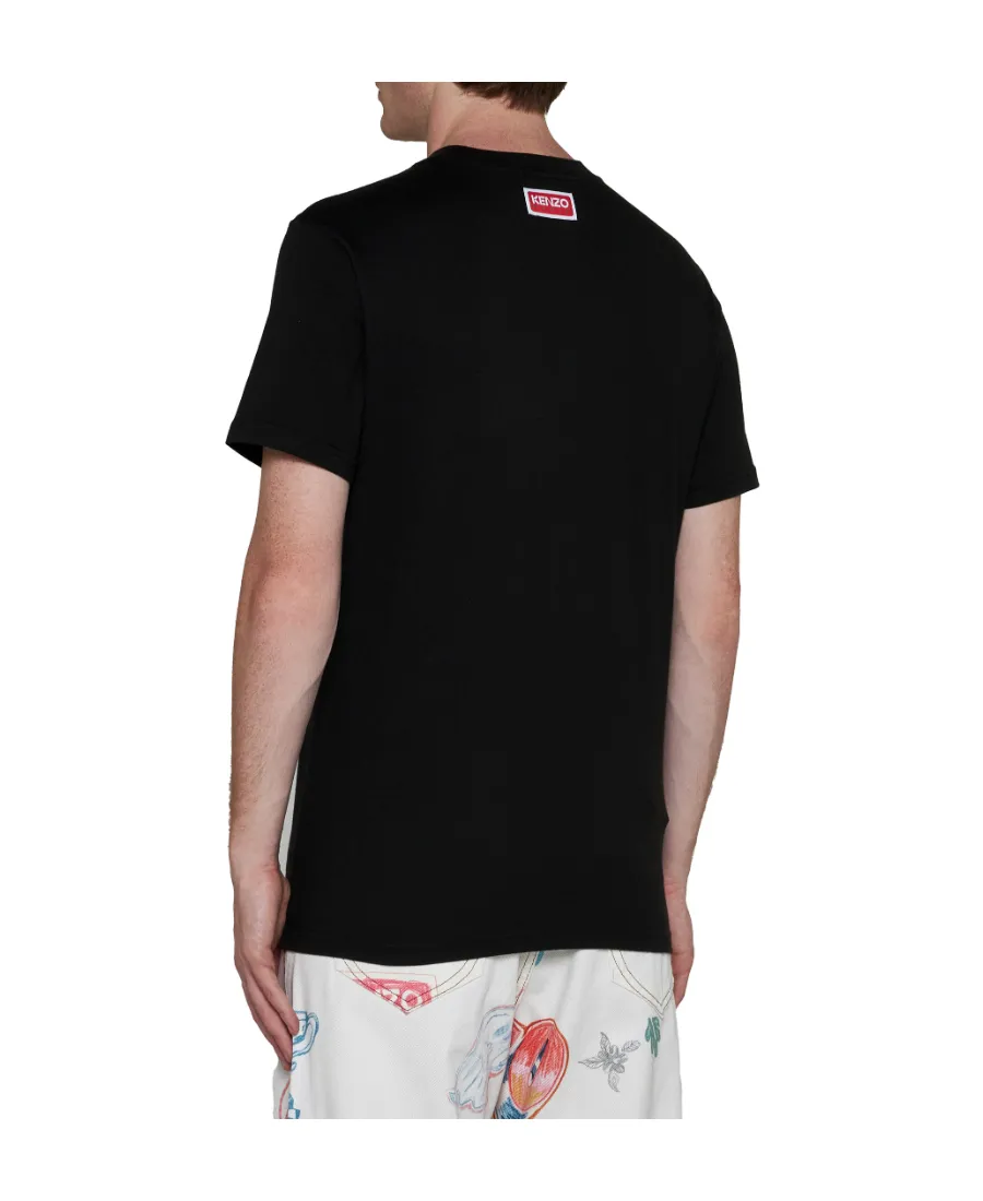 Tiger Embroidered Crewneck T-Shirt