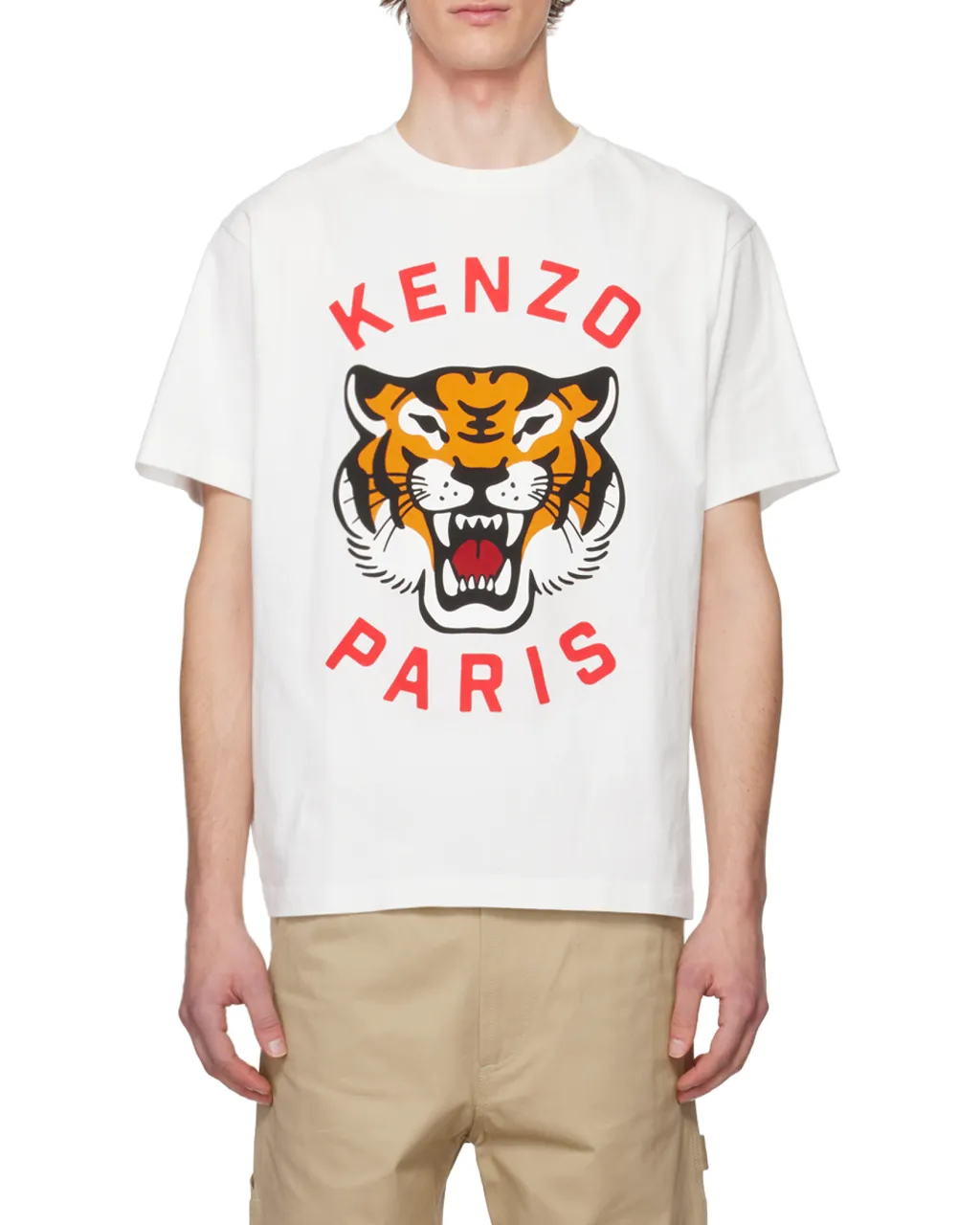 Tiger Printed Crewneck T-Shirt