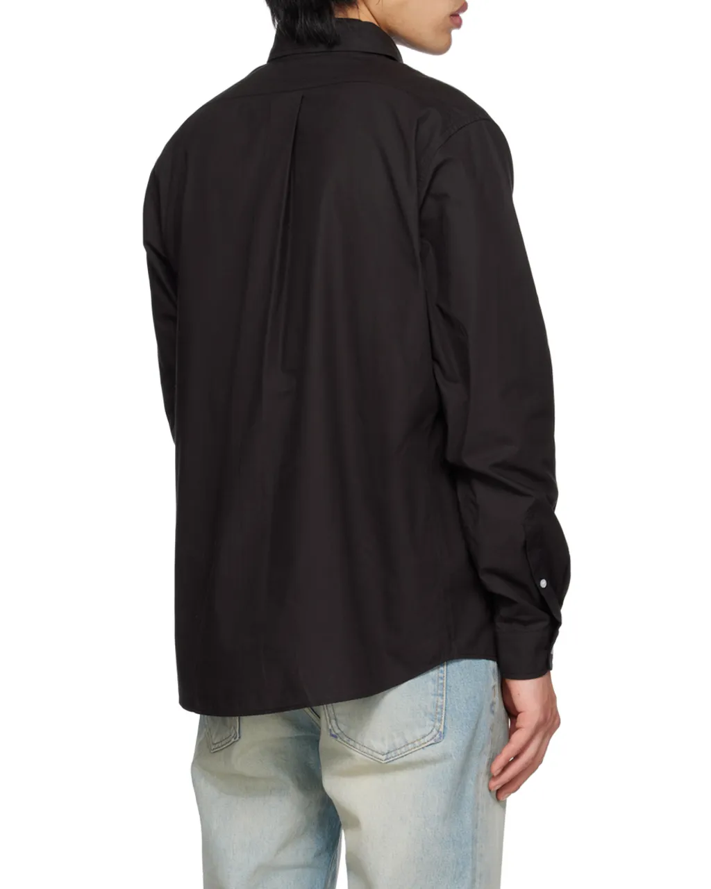 Boke Flower-Embroidered Long-Sleeved Shirt