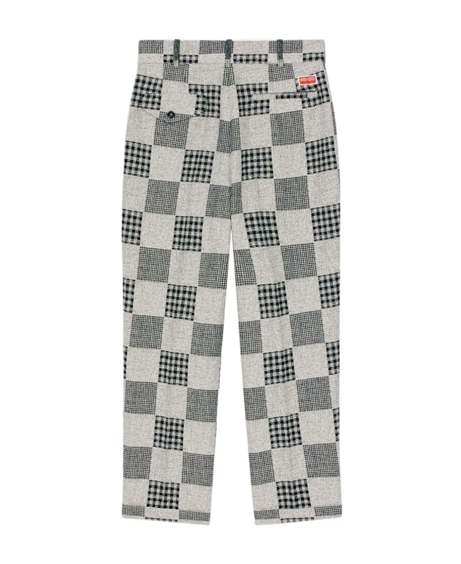 Patchwork Tailored Trousers