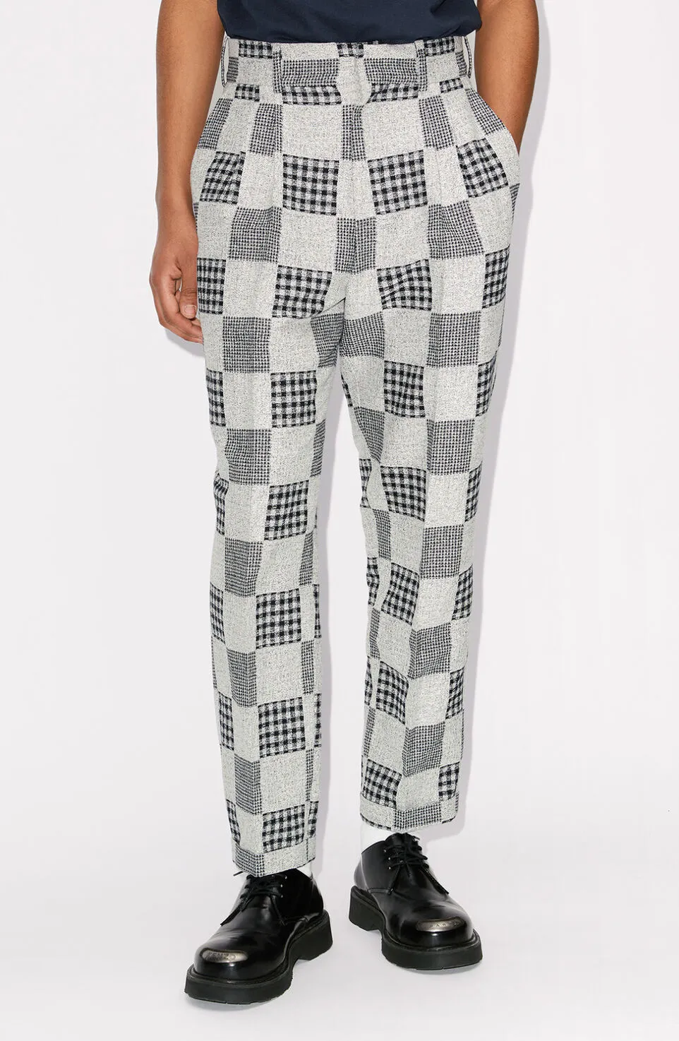 Patchwork Tailored Trousers