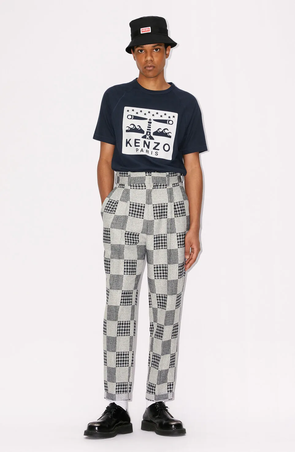 Patchwork Tailored Trousers