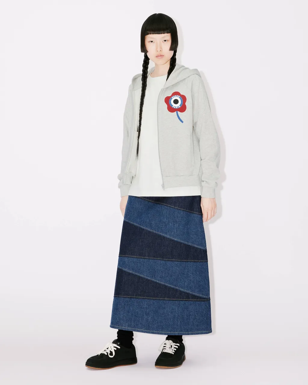 Crest Zipped Hoodie Sweatshirt Kenzo Target