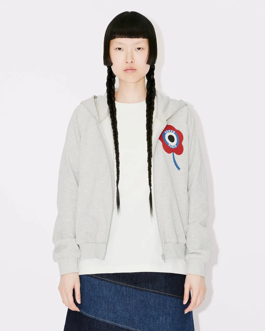Crest Zipped Hoodie Sweatshirt Kenzo Target