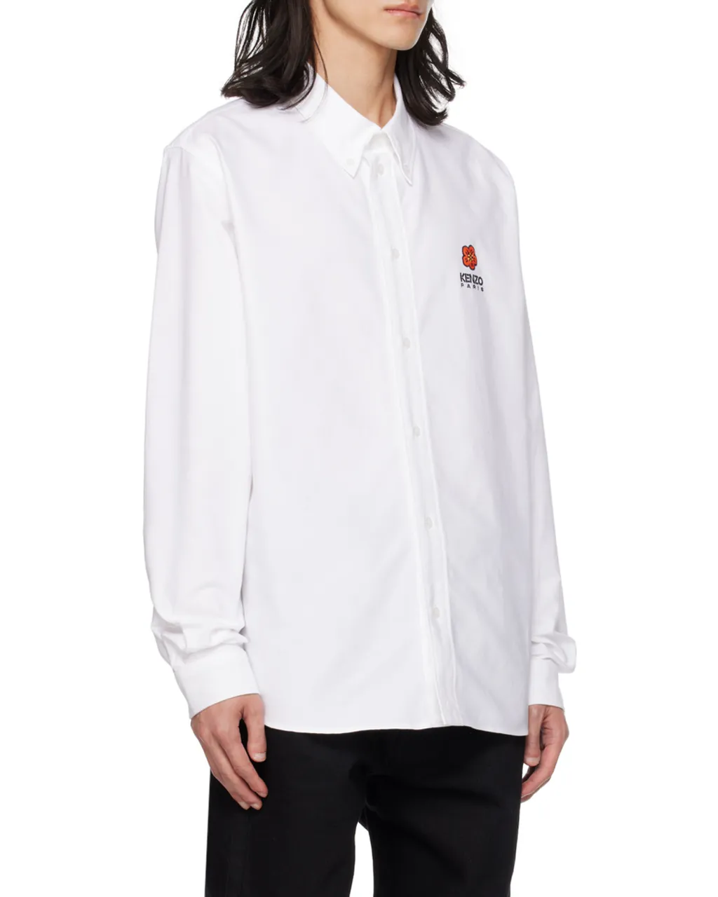 Boke Flower Logo Embroidered Buttoned Shirt
